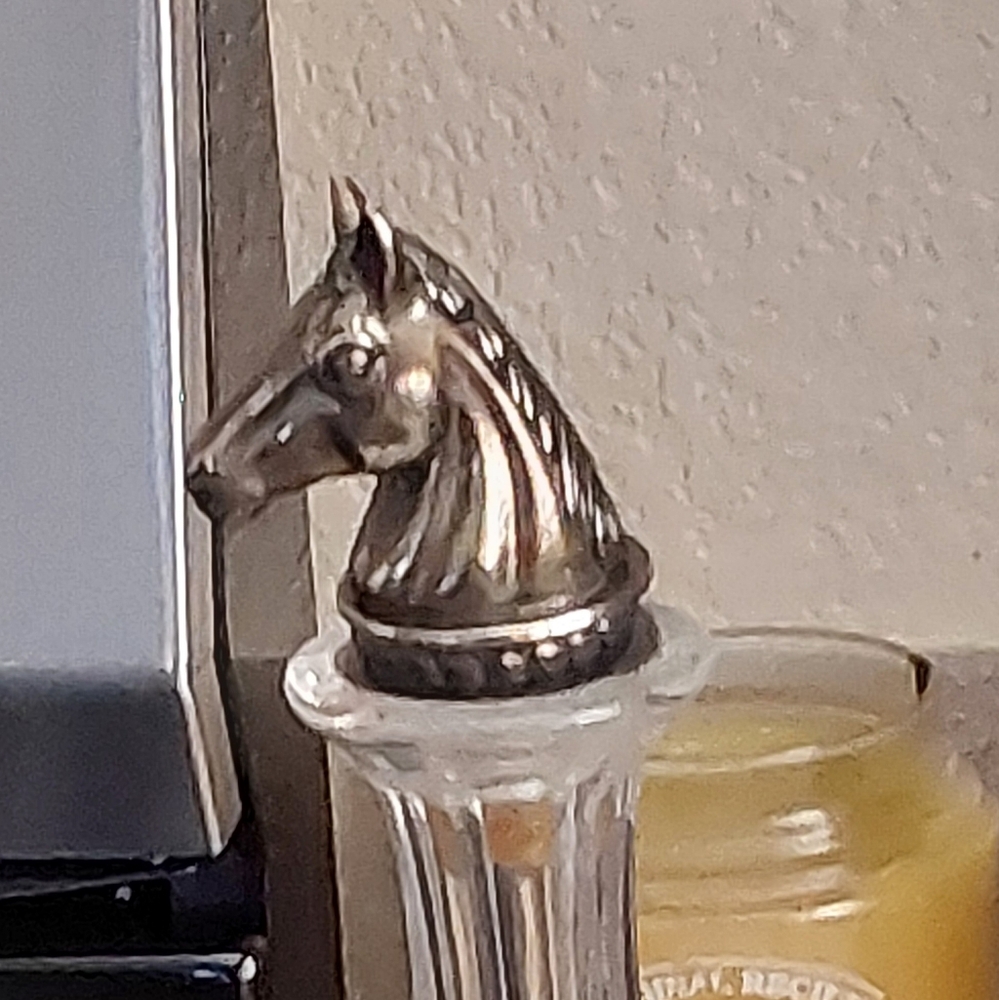 Silver Horse Head Bottle Stopper NEIMAN MARCUS